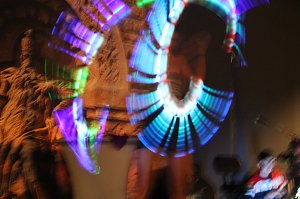 Beeindruckende LED Show bei der Kyffh&auml;user Sportgala 2020/2022 im Kyffh&auml;user Burghof