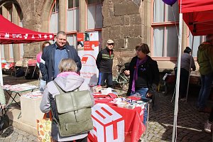 Mai-Kundgebung auf dem Nordh&auml;user Rathausplatz