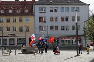 Mai-Kundgebung auf dem Nordh&auml;user Rathausplatz
