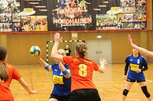 Die Handballdamen der NSV B-Jugend schaffen es aus dem Stand auf Platz 5