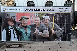 Vorbereitungen f&uuml;r das Bahnhofsfest
