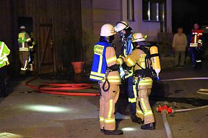 Brand eines Lagers in Sondershausen