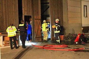 Brand eines Lagers in Sondershausen