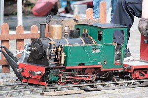 Erster tag des Bahnhofsfestes
