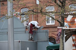 Erster tag des Bahnhofsfestes