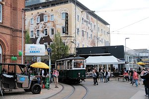 Erster tag des Bahnhofsfestes