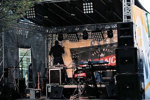Erster tag des Bahnhofsfestes