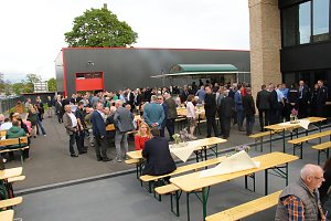 Jahresempfang von Stadt und Hochschule auf dem Hof der neuen Feuerwache