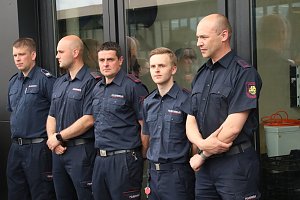 Jahresempfang von Stadt und Hochschule auf dem Hof der neuen Feuerwache