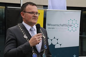 Jahresempfang von Stadt und Hochschule auf dem Hof der neuen Feuerwache