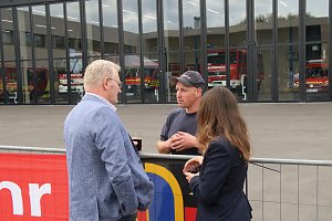 Jahresempfang von Stadt und Hochschule auf dem Hof der neuen Feuerwache