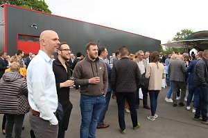 Jahresempfang von Stadt und Hochschule auf dem Hof der neuen Feuerwache