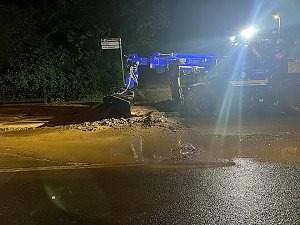 Starkregen setzt Stockhausen unter Wasser