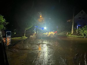 Starkregen setzt Stockhausen unter Wasser