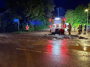 Starkregen setzt Stockhausen unter Wasser