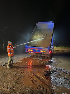 Starkregen setzt Stockhausen unter Wasser