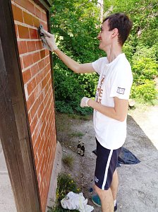 Arbeitseinsatz an der Hornungsh&ouml;he