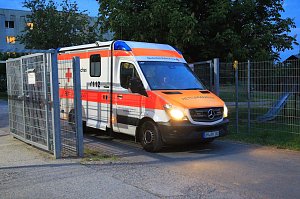 Gro&szlig;einsatz in der Gemeinschaftsunterkunft Obermehler