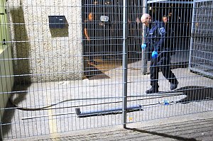 Gro&szlig;einsatz in der Gemeinschaftsunterkunft Obermehler