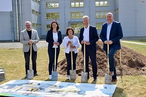 Spatenstich f&uuml;r den Berufsschulen-Campus II in der Salzstra&szlig;e in Sondershausen