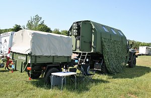 Ural auf dem Campingplatz