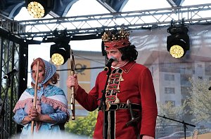 Peter Blei unterwegs auf dem 53. Rolandsfest