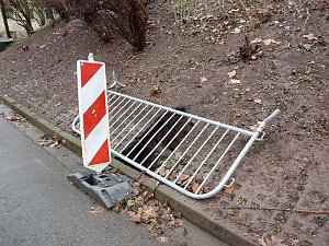 Erdfall am Schloss