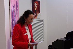 Vernissage in der Kreissparkasse - 30 Acrylbilder von Lutz Bolldorf sind derzeit zu sehen