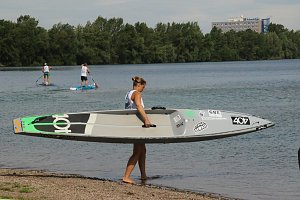 Grand Slam auf dem Wasser: beim EVN Sup Cup traf sich heute wieder die Elite der Stehpaddler auf dem Sundh&auml;user See