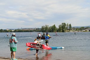 Grand Slam auf dem Wasser: beim EVN Sup Cup traf sich heute wieder die Elite der Stehpaddler auf dem Sundh&auml;user See