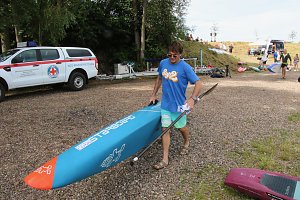 Grand Slam auf dem Wasser: beim EVN Sup Cup traf sich heute wieder die Elite der Stehpaddler auf dem Sundh&auml;user See
