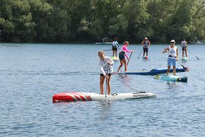 Grand Slam auf dem Wasser: beim EVN Sup Cup traf sich heute wieder die Elite der Stehpaddler auf dem Sundh&auml;user See