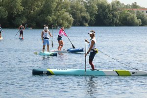 Grand Slam auf dem Wasser: beim EVN Sup Cup traf sich heute wieder die Elite der Stehpaddler auf dem Sundh&auml;user See