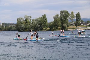 Grand Slam auf dem Wasser: beim EVN Sup Cup traf sich heute wieder die Elite der Stehpaddler auf dem Sundh&auml;user See