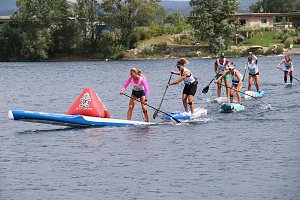 Grand Slam auf dem Wasser: beim EVN Sup Cup traf sich heute wieder die Elite der Stehpaddler auf dem Sundh&auml;user See