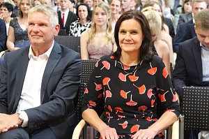 Feierstunde zum erfolgreich abgeschlossen Abi Plus des Beruflichen Gymnasium Sondershausen in Carl-Schr&ouml;der-Saal