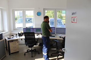 Feuerwehr&uuml;bung an der Biomethananlage in Bielen