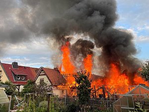 Fotos vom Feuer in Salza