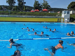 Projektwoche Lebensretter der Regelschule am Franzberg, im Bergbad Sonnenblick