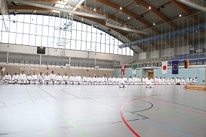 Internationales Karate-Training in der Wiedigsburg-Halle