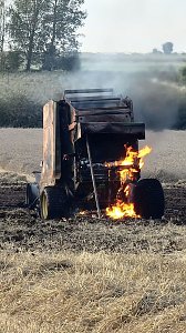 Brand gestern bei Esperstedt