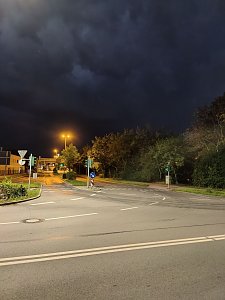 Bedrohlicher Himmel gestern Abend