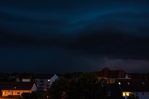 Gewitter gestern Abend &uuml;ber Th&uuml;ringen