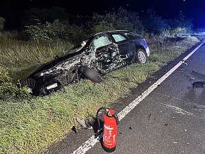 Schwerer Unfall gestern Abend auf der B4