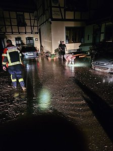 Sch&auml;den der Unwetter gestern und heute Morgen