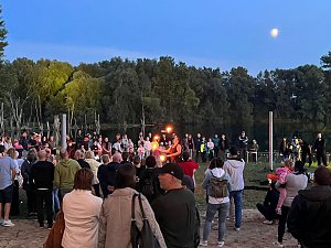 Großes Spektakel am Abend: das Lichterfest