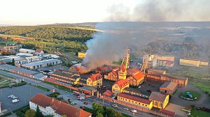 Feuer im Gel&auml;nde der NDH Entsorgungsbetreibergesellschaft
