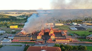 Feuer im Gel&auml;nde der NDH Entsorgungsbetreibergesellschaft