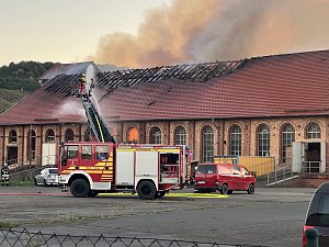 Feuer im Gel&auml;nde der NDH Entsorgungsbetreibergesellschaft