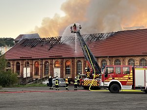Feuer im Gel&auml;nde der NDH Entsorgungsbetreibergesellschaft